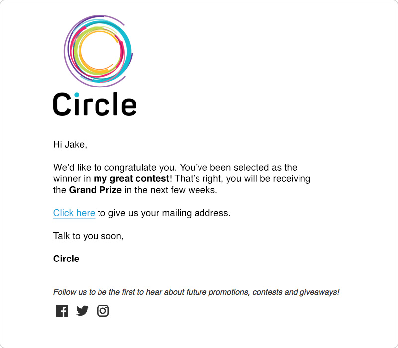 เทมเพลตผู้ชนะตามกำหนดการ