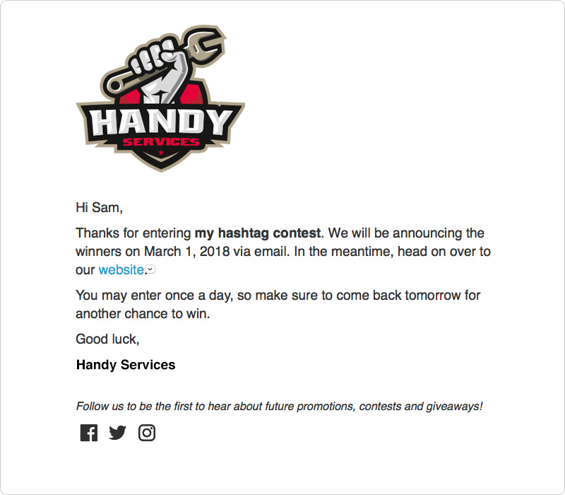 เทมเพลตการยืนยันการตอบรับอัตโนมัติ