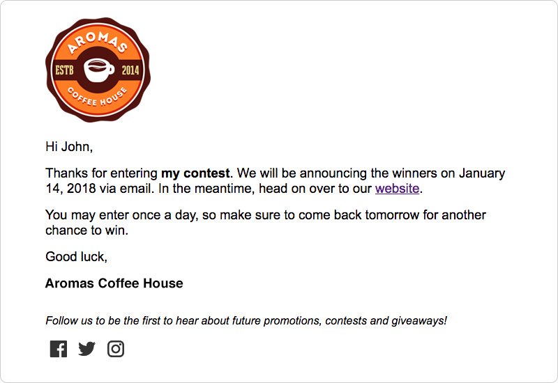 เทมเพลตการยืนยันการตอบรับอัตโนมัติ