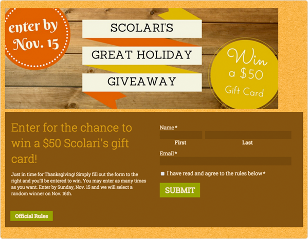 Oferta de vale-presente de mercearia