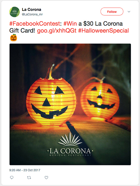 Postare pe Twitter de Corona