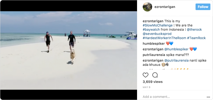 スローモーションチャレンジビデオ