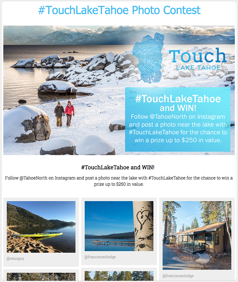 Hashtag Giveaway erstellt mit ShortStack