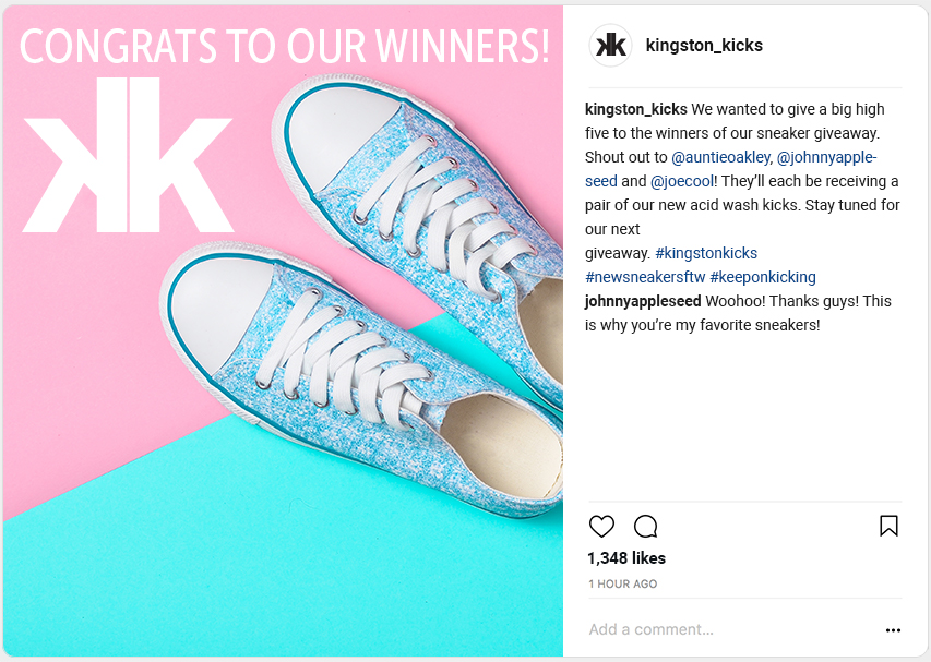 Bekanntgabe des Gewinners des Instrgam-Wettbewerbs