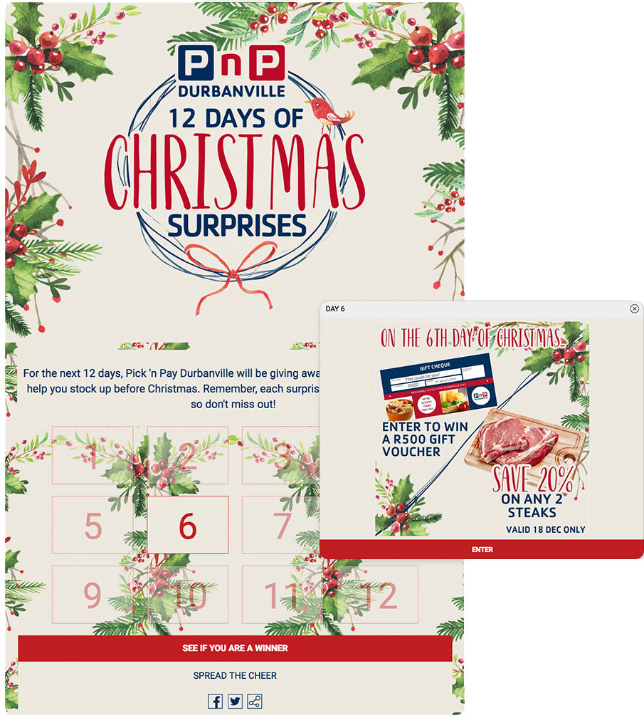 Adventskalender erstellt mit ShortStack