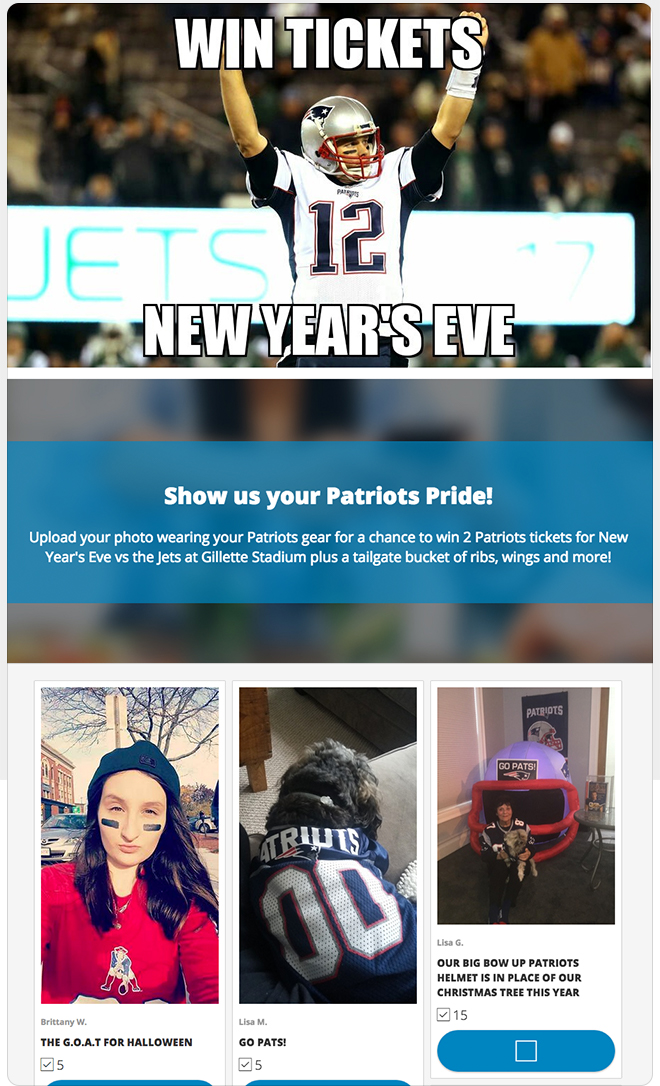 Foto-Abstimmungswettbewerb erstellt mit ShortStack