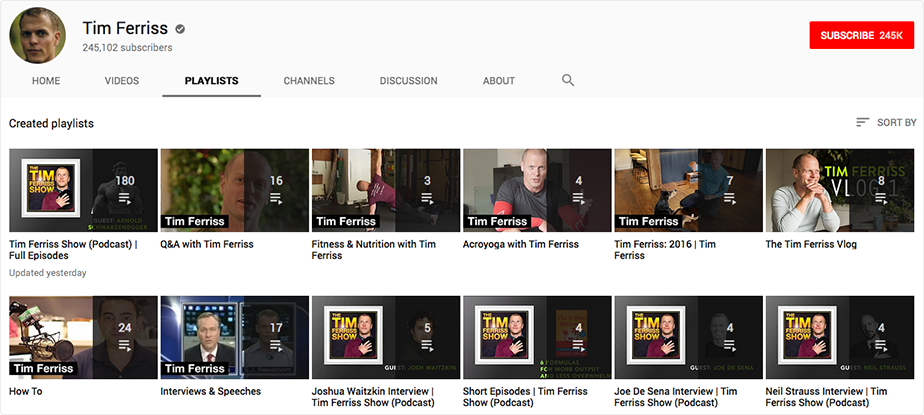 Organizza i tuoi contenuti in playlist