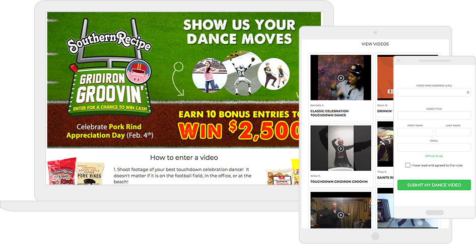 Gridiron-Fußballtanzwettbewerb von Southern Recipe