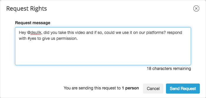デジタル著作権管理ツールを使用すると、コンテンツの使用許可をユーザーに簡単に求めることができます。
