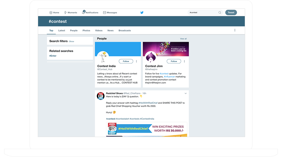 Twitter検索コンテスト