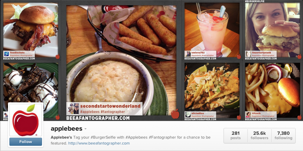 La campagna Fantographer di Applebee