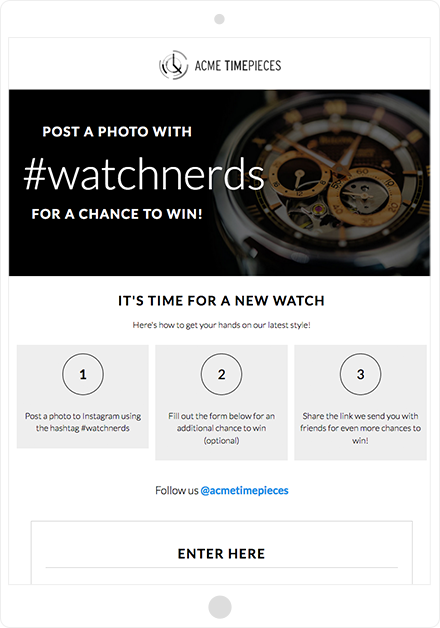 Instagramハッシュタグプレゼント