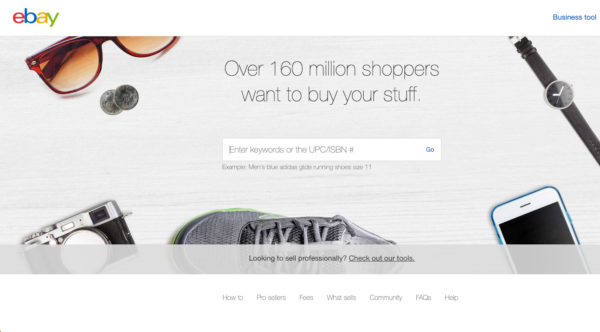 بيع عبر النظام الأساسي كما هو الحال في موقع ئي باي لأفكار ترويج التجارة الإلكترونية