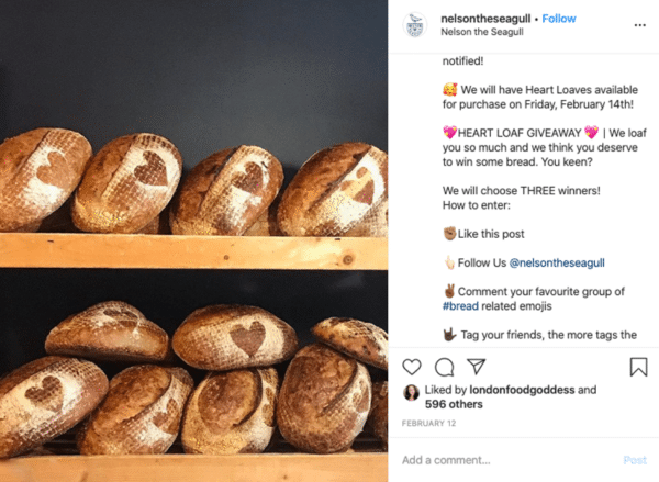 โพสต์แจกอินสตาแกรมแบบไวรัล จากเนลสัน นกนางนวล พร้อมแจกขนมปัง