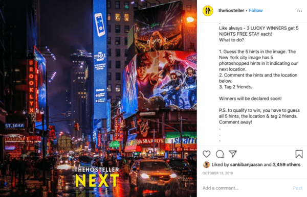 โพสต์แจกอินสตาแกรม The Hosteller พร้อมภาพชีวิตกลางคืนในเมือง