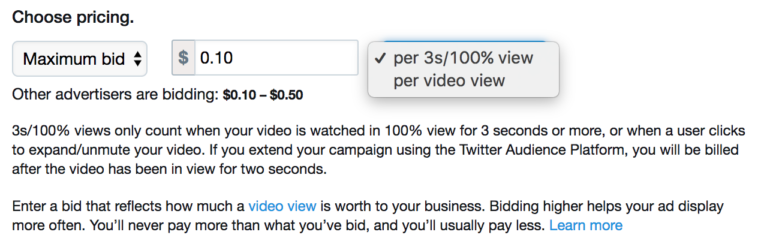 Twitter 3 Sekunden Videoaufrufe