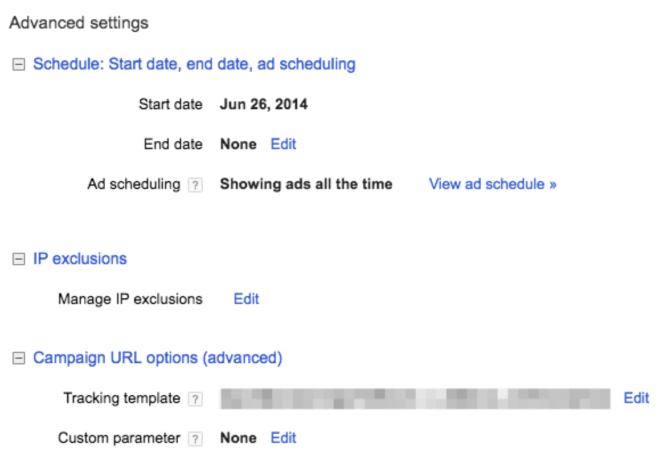 Impostazioni avanzate