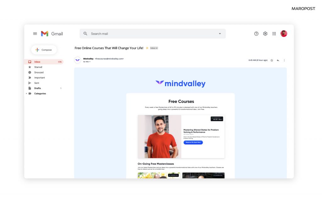 通過教育電子郵件,您可以共享根據客戶興趣量身定制的內容。