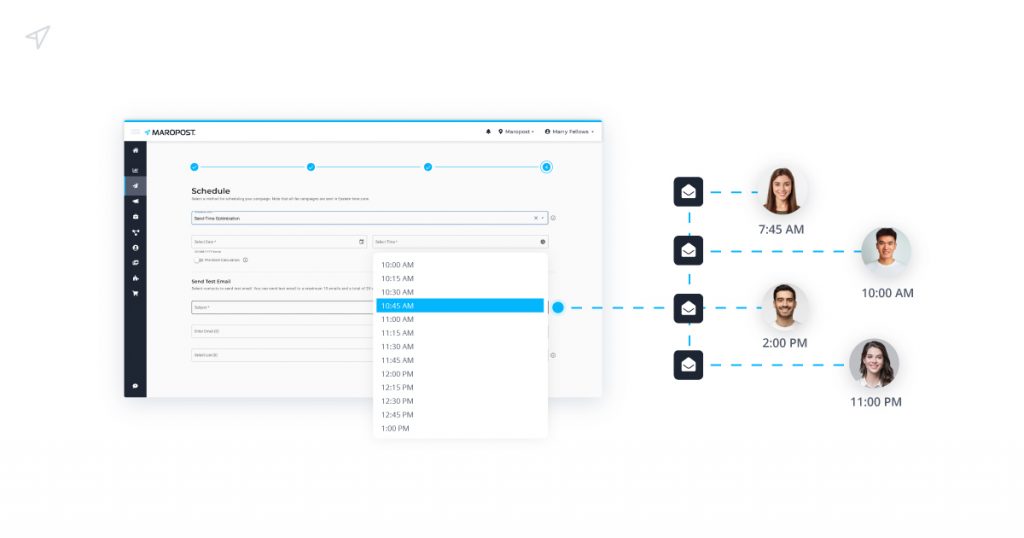 送信時間の最適化