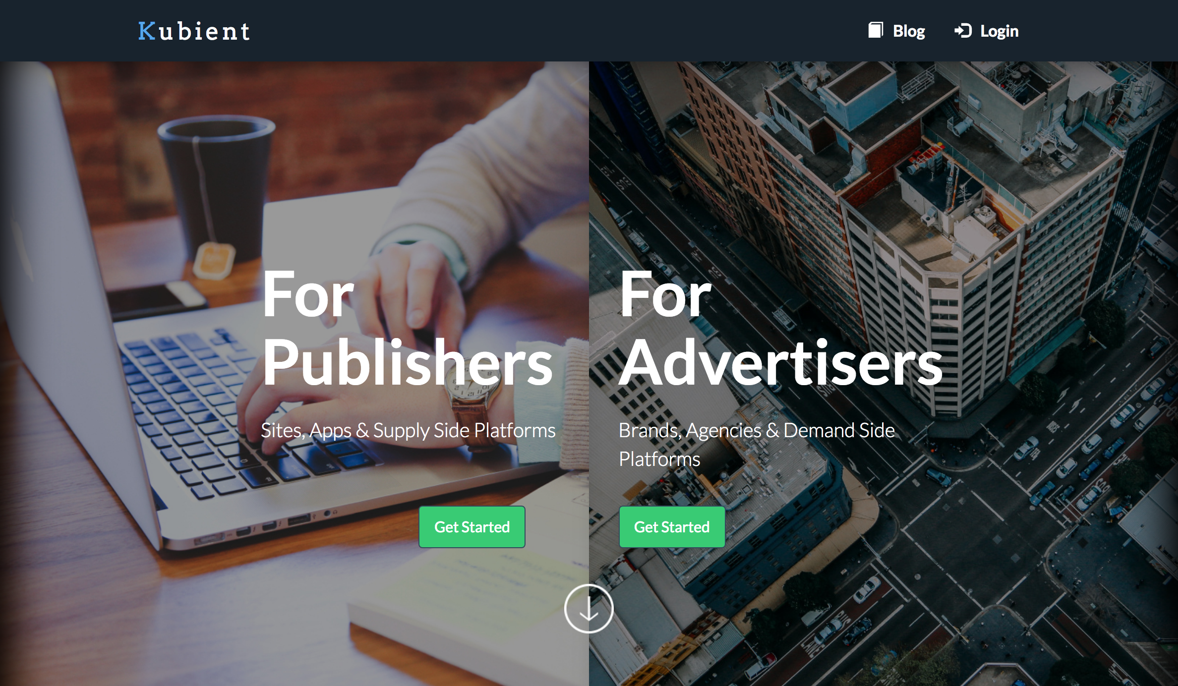 Kubient Startup Web Sitesi Tasarımı Kubient Startup Website Design