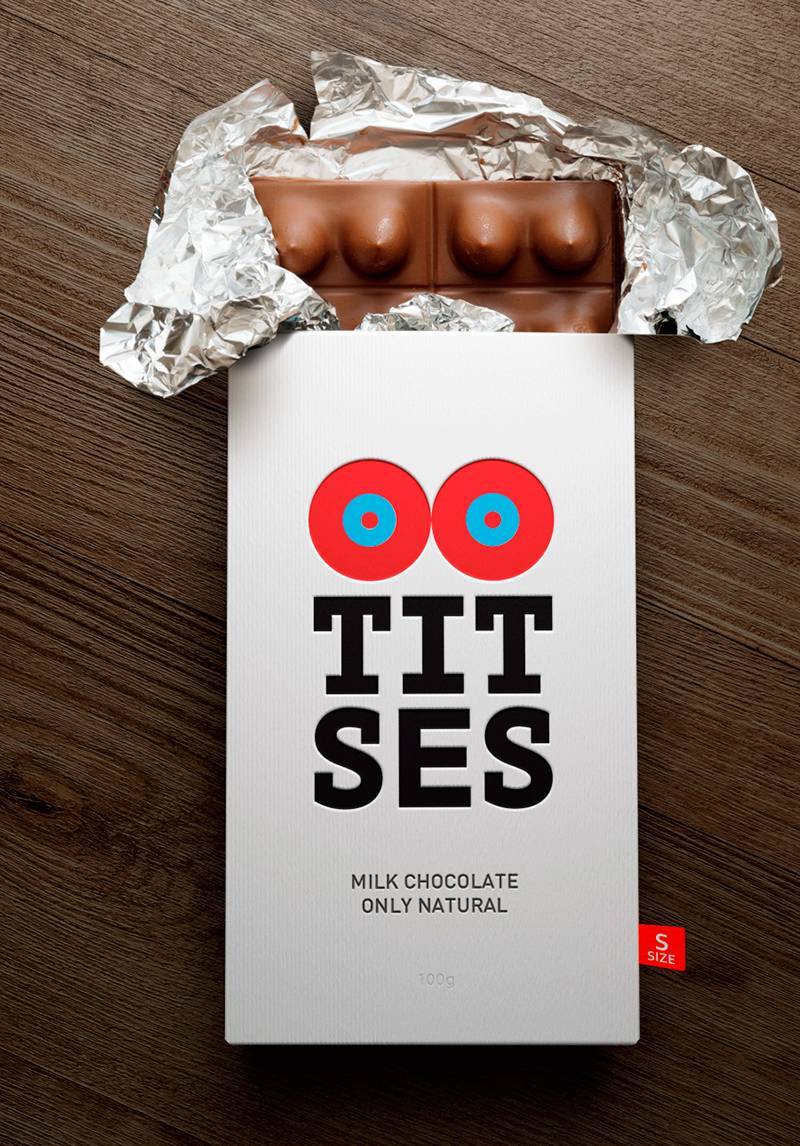 Göğüsler Çikolata Ambalaj Tasarımı Titses Chocolate Package Design