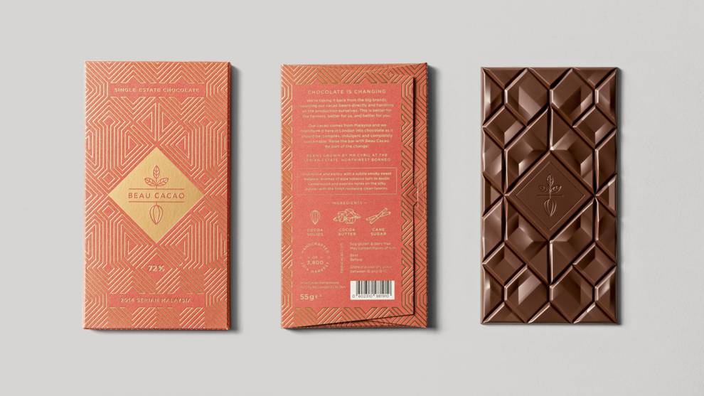 Beau Cacao Zarif Çikolata Ambalaj Tasarımı Beau Cacao Elegant Chocolate Package Design