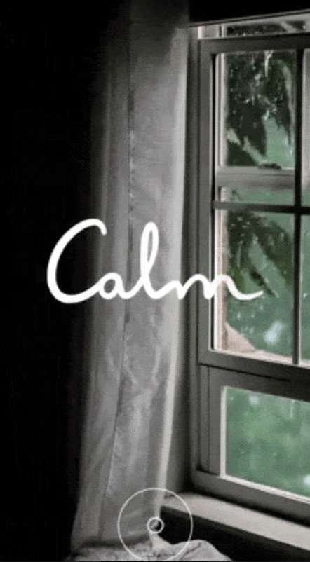 best social media ad design: Instagarm ad design &ndash;Calm