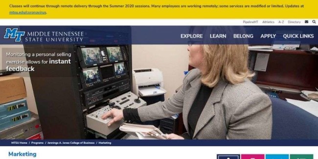 najlepsze-szkoły-marketingu-Middle-Tennessee-State-University Best marketing schools: Middle Tennessee State University