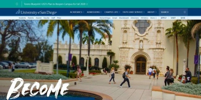 najlepsze-szkoły-marketingu-Uniwersytet-San-Diego University of San Diego website