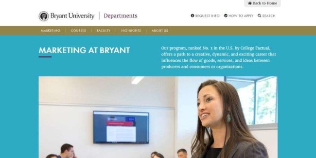 najlepsze-szkoły-marketingu-Bryant-Uniwersytet Best marketing schools: Bryant University