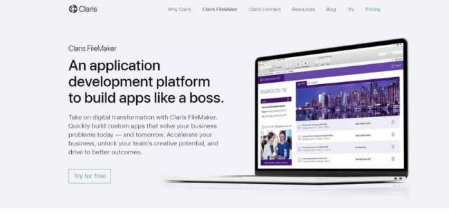 miglior-database-software-Claris-FileMaker online database software: Claris FileMaker