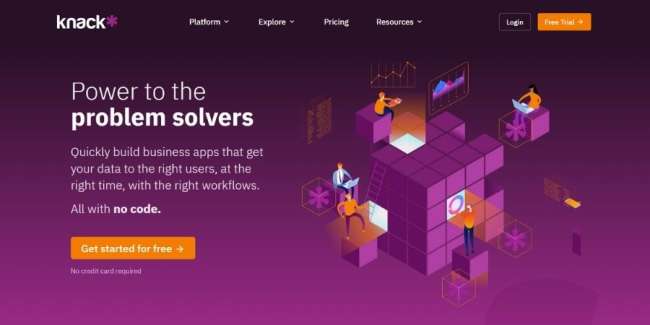 miglior-database-software-Knack best database software: Knack