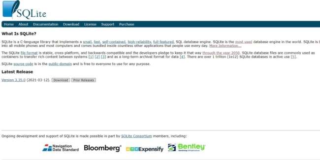 miglior-database-software-SQLite free database software: SQLite