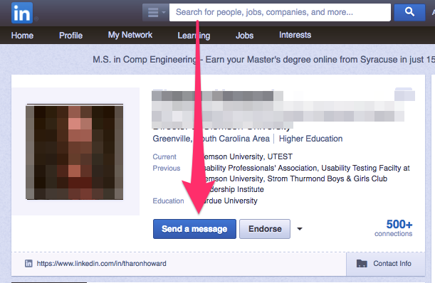 ตัวอย่างอีเมลลิงค์ในอีเมล
