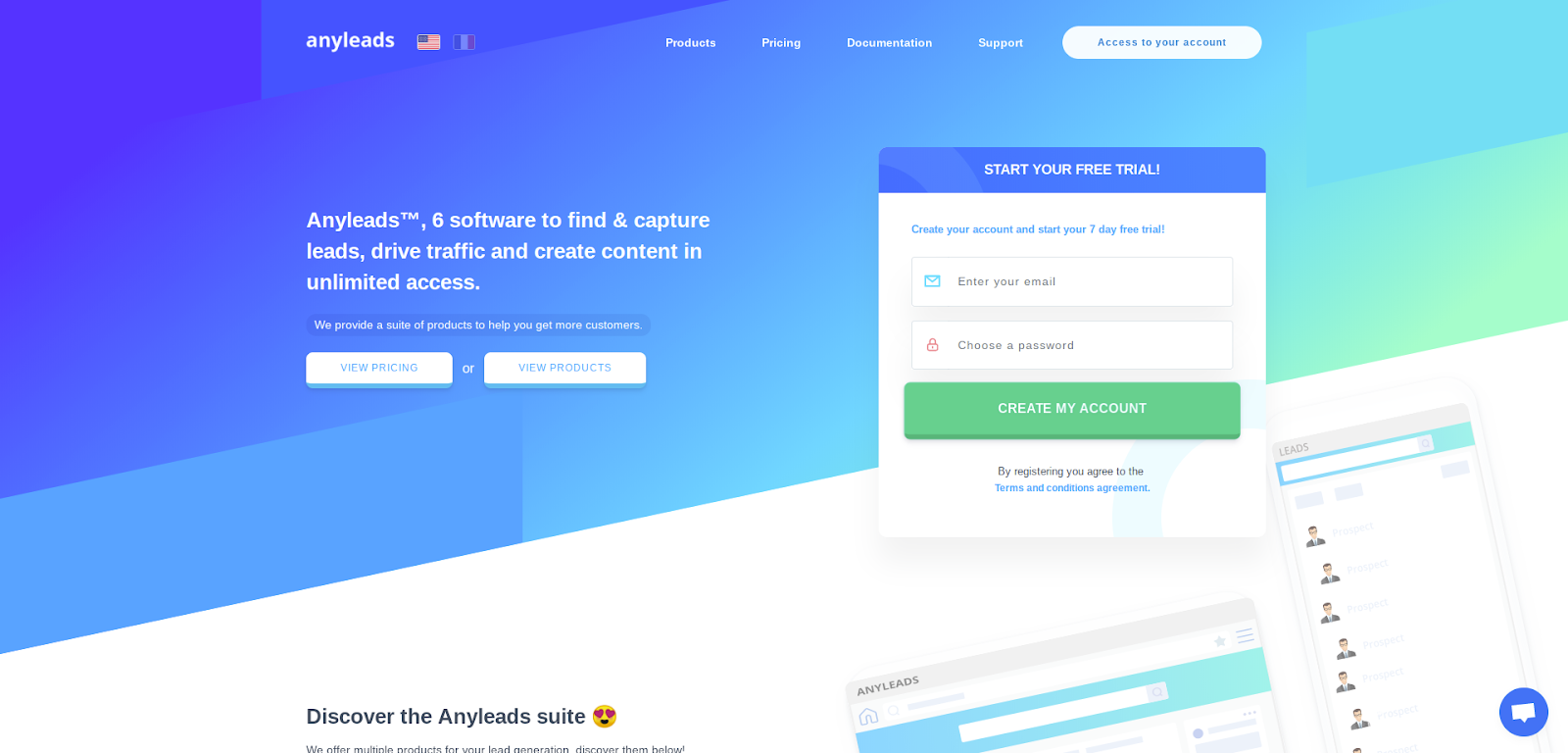 Anyleads adalah perangkat lunak penghasil prospek b2b terbaik yang membantu Anda meningkatkan skala bisnis Anda!