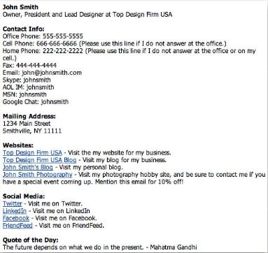 เทมเพลตลายเซ็นอีเมล