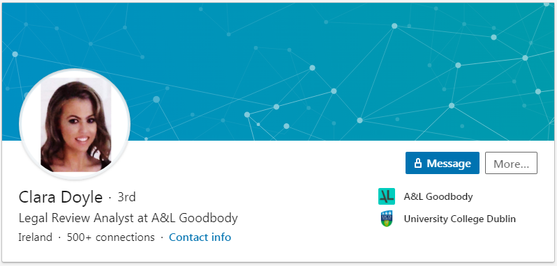 Linkedin 配置文件的絕佳示例