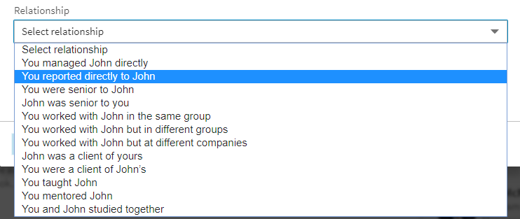 Примеры одобрения linkedin