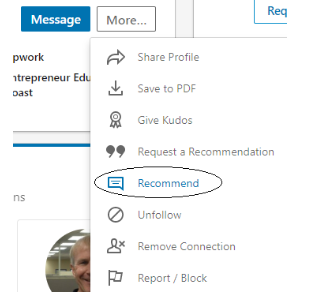 отличные примеры рекомендаций linkedin