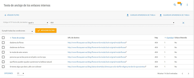 Elimina los enlaces rotos