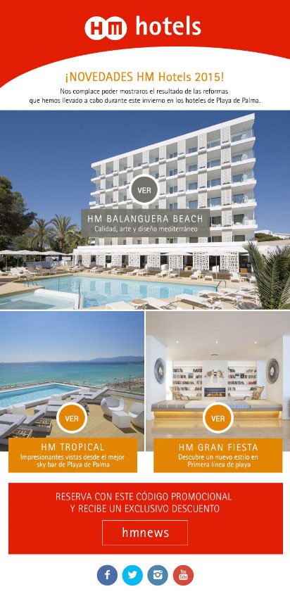 ejemplo de newsletter restauracion