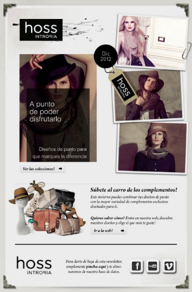 Ejemplo newsletter de moda
