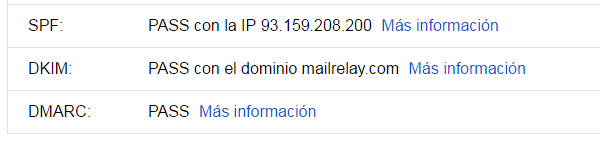 estado configuraciones emailing