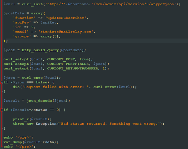API Mailrelay API Mailrelay