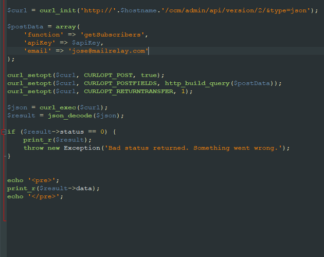 ejemplo API Mailrelay ejemplo API Mailrelay