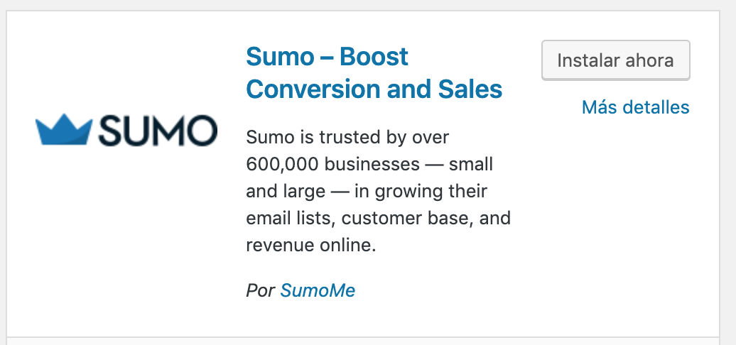 Integrar el formulario de Mailrelay dan SumoMe Integrar el formulario de Mailrelay en SumoMe