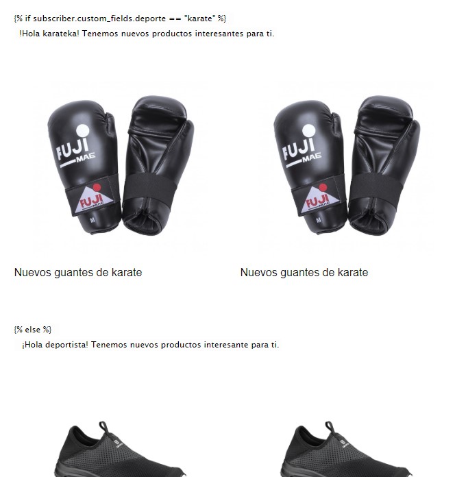 bloques condicionados newsletter