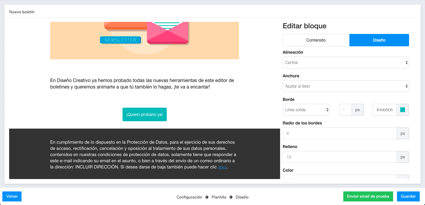 editor de newsletters