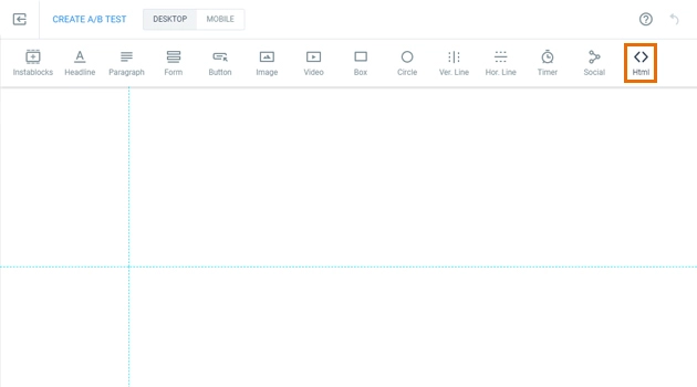 deberemos escoger el bloque que dice “HTML”.
