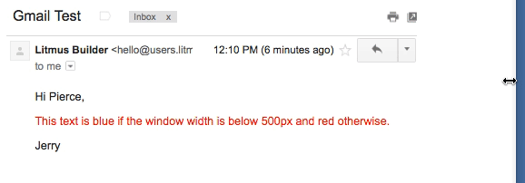 レスポンシブメールデザインをサポートするGmail